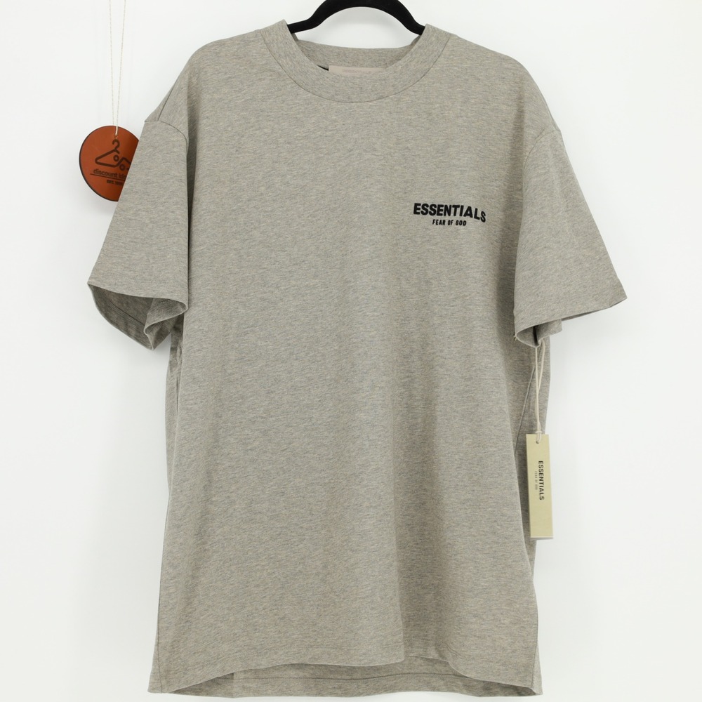 Fear‎ of God Essentials Logo T-Shirt Dark Oatmeal Size XL NWT Streetwear Casual